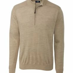 Cutter & Buck Long Sleeve Douglas Half Zip Mock - Big & Tall -Apparel Sales Store MCS07725 SAN MANN HG 33606.1668798898