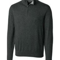 Cutter & Buck Lakemont Tri-Blend Quarter Zip Sweater -Apparel Sales Store MCS07728 CCH MANN HG 31041.1649369430