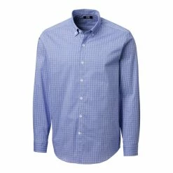 Cutter & Buck Soar Windowpane Check Shirt -Apparel Sales Store MCW00166 CEN MANN HG 71556.1669062224