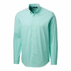 Cutter & Buck Soar Windowpane Check Shirt -Apparel Sales Store MCW00166 FRM MANN HG 28155.1669062224