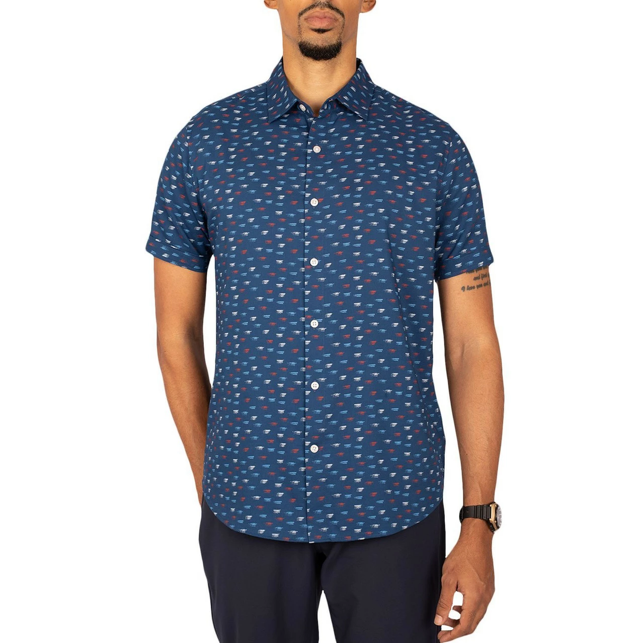 Cutter & Buck Windward Daub Print Shirt 1 Cutter & Buck Windward Daub Print Shirt