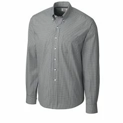 Cutter & Buck Long Sleeve Epic Easy Care Gingham Shirt -Apparel Sales Store MCW01878 CC MANN HG 55234.1628109160
