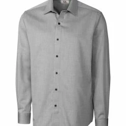 Cutter & Buck Long Sleeve Epic Easy Care Mini Herringbone - Big & Tall