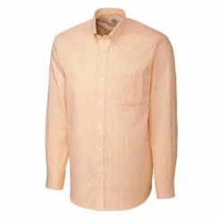 Cutter & Buck Tattersall Long Sleeve Shirt -Apparel Sales Store MCW01891 CLG MANN HG 82485.1634157562