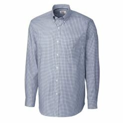 Cutter & Buck Tattersall Long Sleeve Shirt -Apparel Sales Store MCW01891 NA MANN HG 72524.1634157562