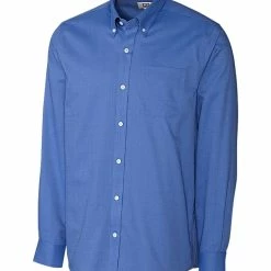 Cutter & Buck Long Sleeve Tailored Fit Nailshead Shirt -Apparel Sales Store MCW09399 FB MANN HG 66999.1668612778