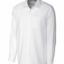 Cutter & Buck Men's Long Sleeve Tailored Fit Spread Nailshead 5 Cutter & Buck Men's Long Sleeve Tailored Fit Spread Nailshead -Apparel Sales Store MCW09474 WH MANN HG 57382.1668552208