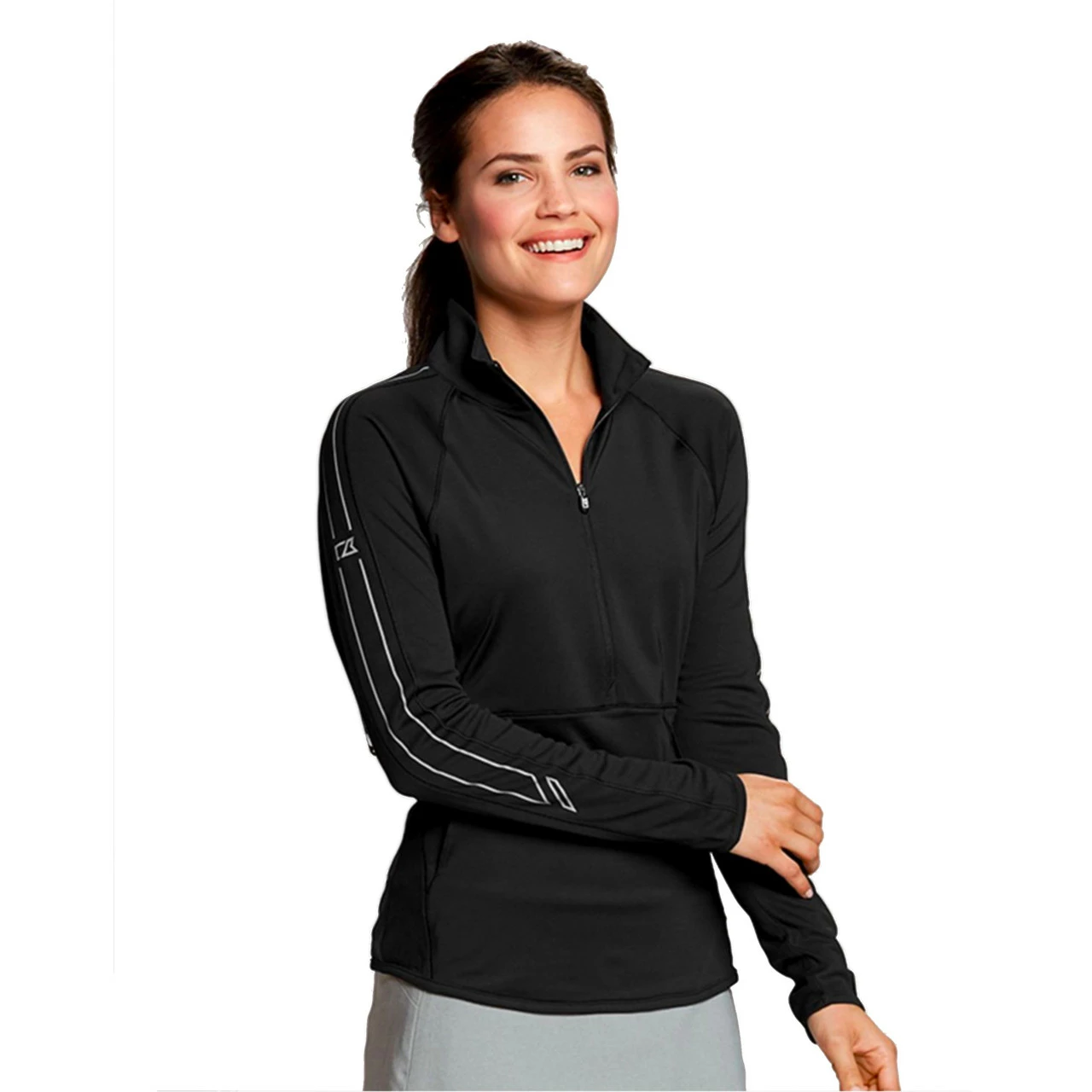 Cutter & Buck Ladies Pennant Sport 3/4 Zip Top 1 Cutter & Buck Ladies Pennant Sport 3/4 Zip Top
