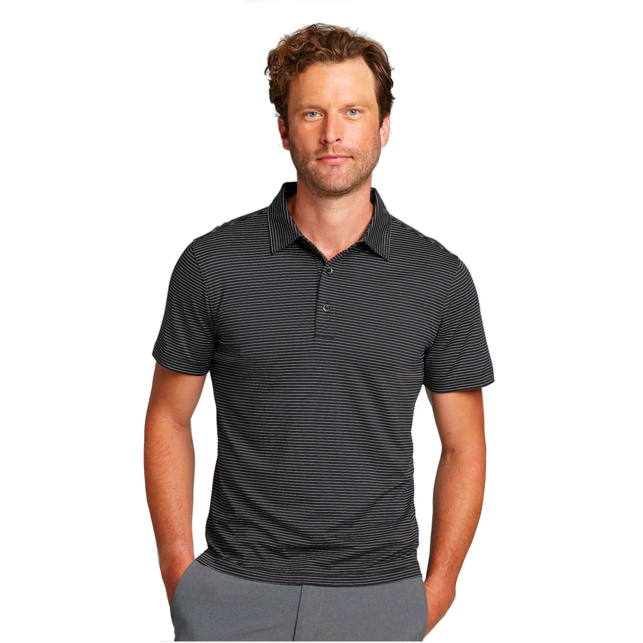 Cutter & Buck Forge Pencil Stripe Tailored Fit Polo 1 Cutter & Buck Forge Pencil Stripe Tailored Fit Polo