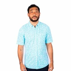 Cutter & Buck Reach Oxford Palm Print Polo