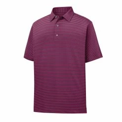 FootJoy Golf FootJoy Lisle Feeder Stripe Self Collar Polo -Apparel Sales Store fj 27968 57554.1675972290