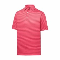 FootJoy Golf FootJoy Lisle Feeder Stripe Self Collar Polo -Apparel Sales Store fj 28104 07555.1675972290