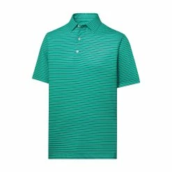 FootJoy Golf FootJoy ProDry Performance Stretch Lisle Pinstripe Polo -Apparel Sales Store fj 28114 45312.1675975703